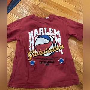 Zara Boys Basketball Harlem Globe Trotters T Shirt Size 8-9heard Old